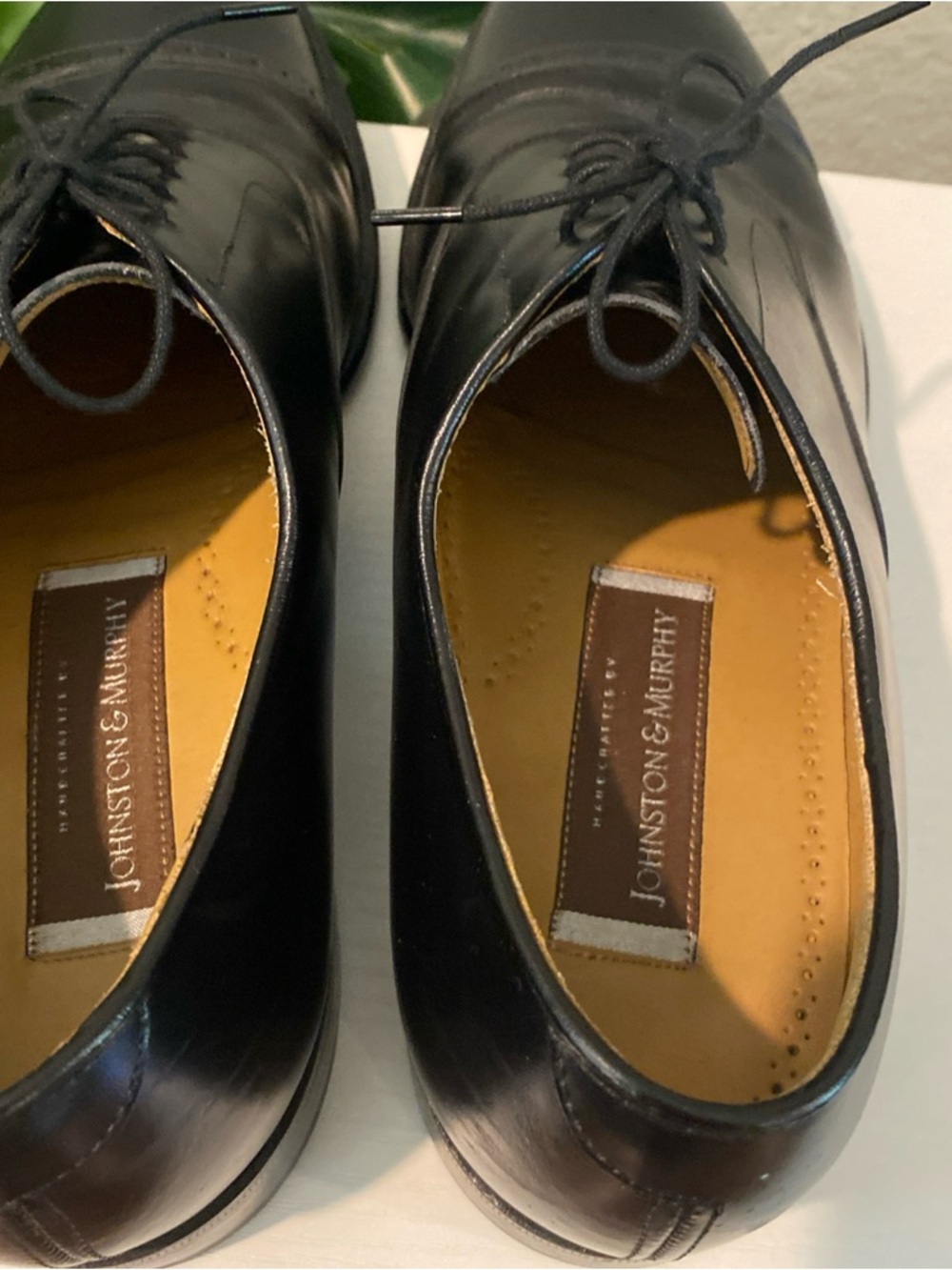 Johnston & Murphy cap toe oxford loafers black size 11 - Picture 4 of 9